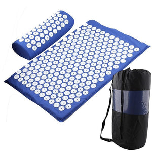 Acupressure Therapy Combo - Massager Cushion Massage Yoga Mat Relieve Stress Back Body Pain Spike