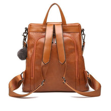 Load image into Gallery viewer, PREMIUM Premium Leather Three Way Anti-Thief Women&#39;s Backpack
