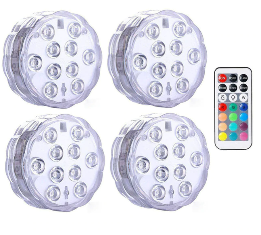 LEDFantasy - Change Any Backyard From 'Meh' To 'Wow' - IP68 Waterproof 16 Color Submersible LED Lights