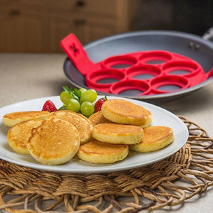 Flip Cooker - Non Stick Egg Pancake Maker Ring Kitchen Baking Omelet Moulds Flip cooker Egg Ring Mold